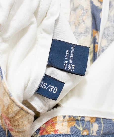 90's Polo by Ralph Lauren Flower Print Linen Pants 36x30