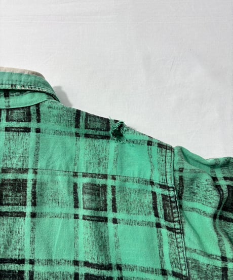 50's-60's Unknown Print Flannel