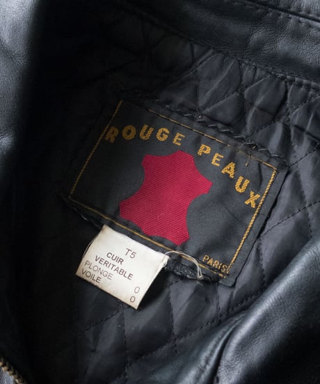 80-90's Rouge Peaux Paris Leather Jacket