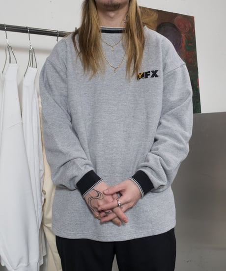 90's King Cotton FX Logo Embroidered Crewneck Shirts XL