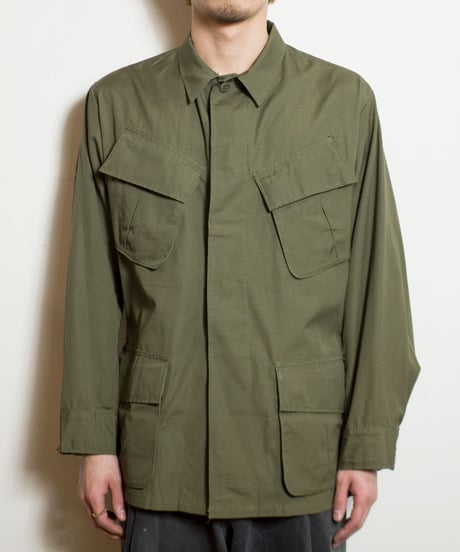 70's U.S. ARMY Jungle Fatigue Jacket "4th" M-S