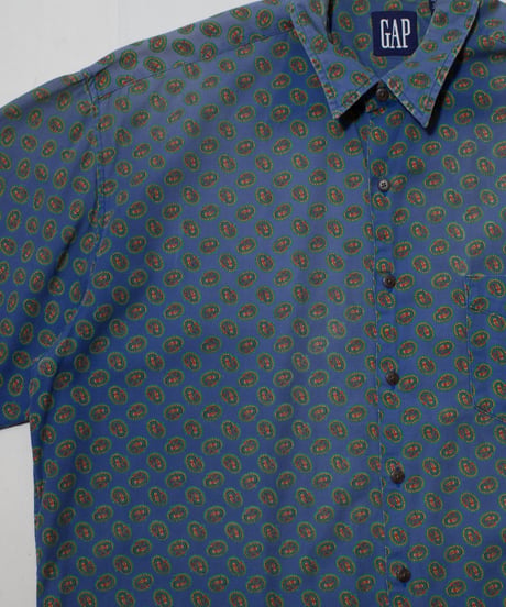 90's GAP Paisley Patterned S/S Shirts XL