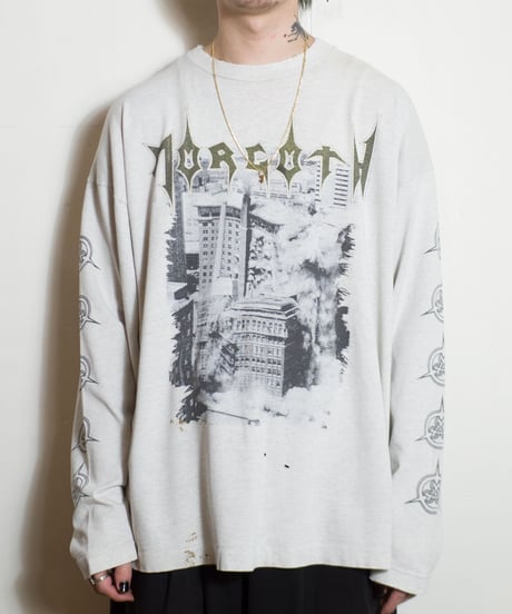 90's Morgoth "Odium" L/S Boro T-Shirts XL
