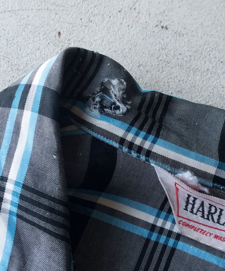 60-70's Harley Check OC Shirts L