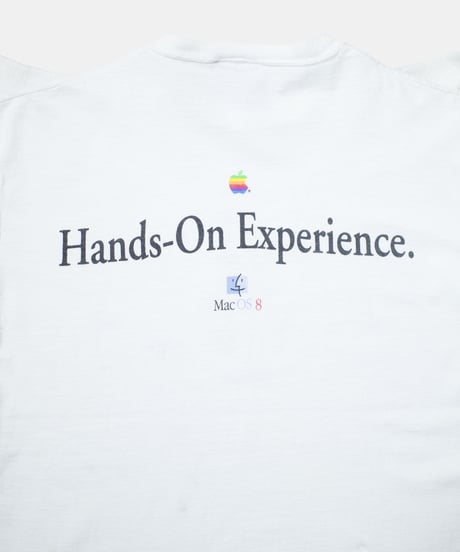 1990's Apple OS8 "Hands on Experience" S/S T-shirts L