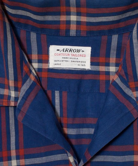 60's Arrow Flannel O/C Shirts L