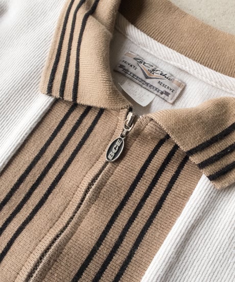 90's BC Ethic Zip Up Knit L