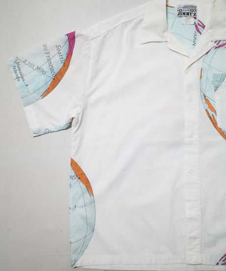 90's JIMMY'Z Earth Patterned O/C Shirts M