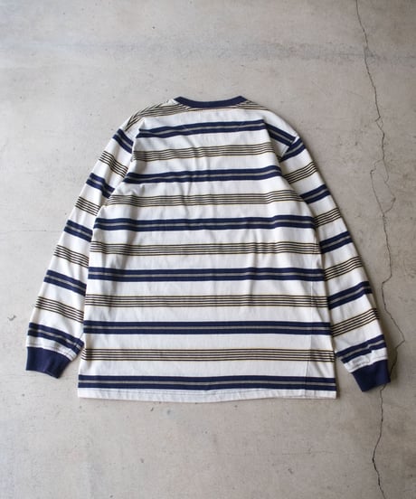 90's Stussy "Crown Logo" Border L/S XL