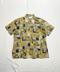 70's Arrow Casual Wear "GETAWAY" Half Button Shirts L