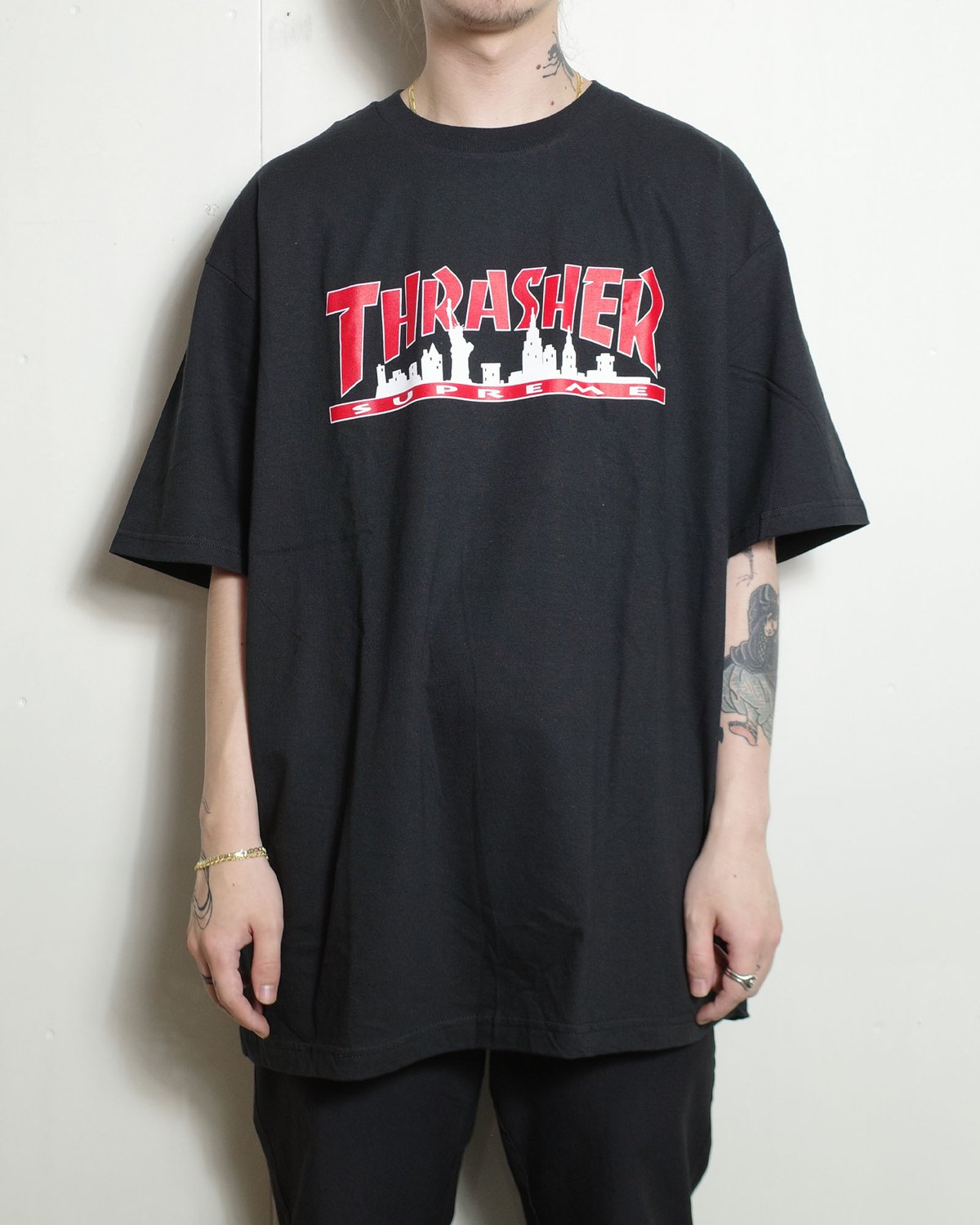 SUPREME THRASHER ブラック Tシャツ XL Supreme Thrasher Cross Tee Black XL
