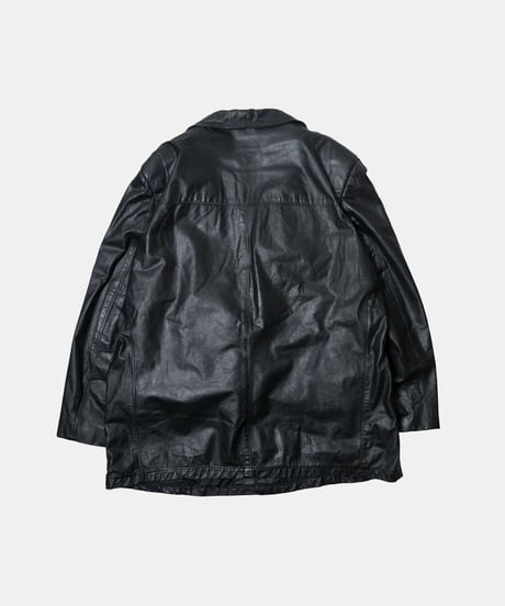 80's Sears The Leather Shop Leather Coat 54