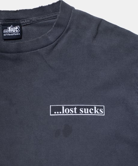 90's ...Lost Enterprises "Lost Sucks Anime Babe" L/S Boro T-shirts
