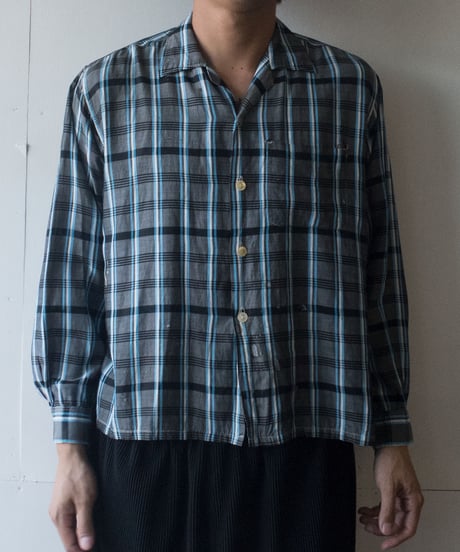 60-70's Harley Check OC Shirts L