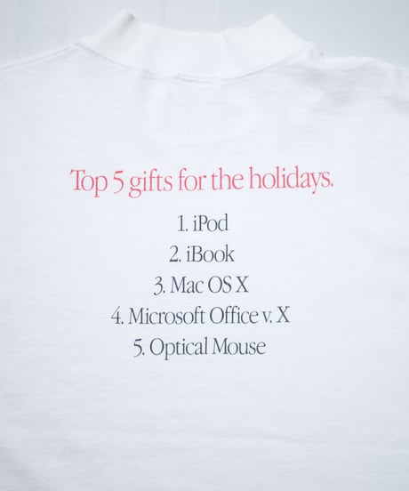 90's Apple "Top 5 gifts for the holiday" L/S T-shirts L