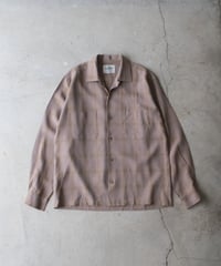 60's Da Vinci Shadow Check Shirts M