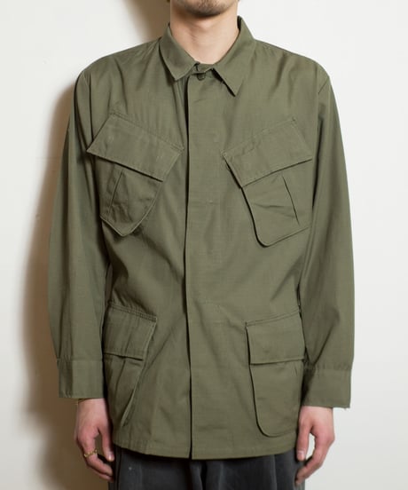 70's U.S. ARMY Jungle Fatigue Jacket "4th" M-S