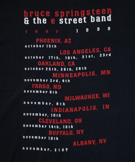 99's Bruce Springteen & The E Street Band "Reunion Tour" S/S T-shirts XL