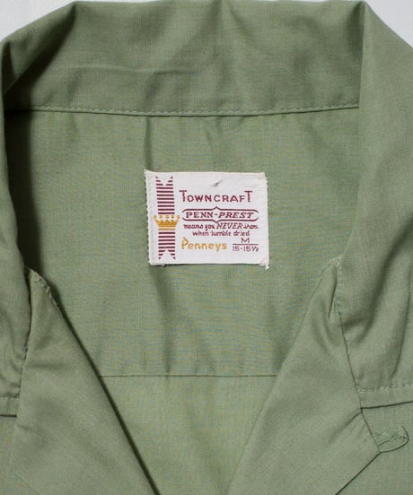 60-70's Towncraft O/C Cotton Poplin Shirts M