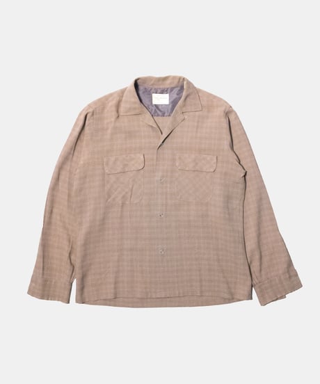 60's Van Heusen Open Collar Rayon Shirts M