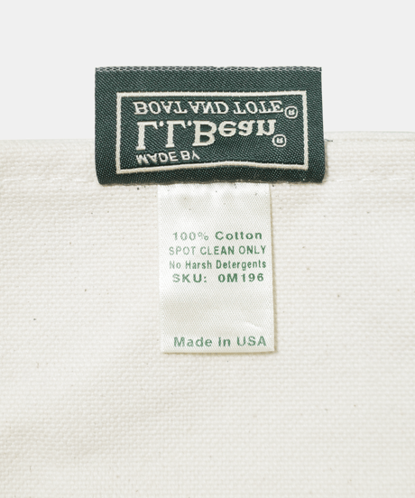 80-90's L.L. Bean Canvas Tote Bag "B"