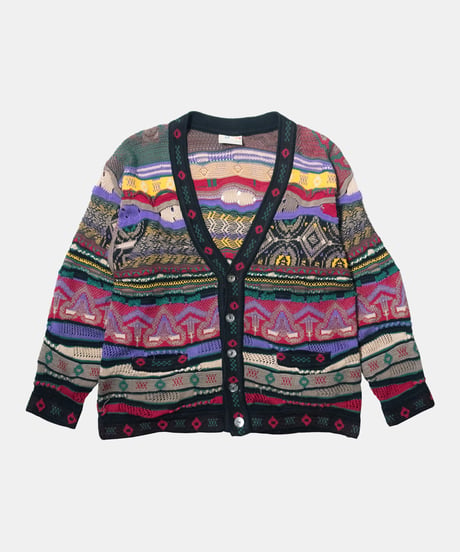 90's COOGI 3D Kint Cardigan M
