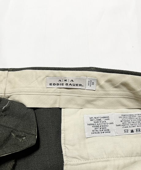 90's AKA Eddie Baure Wool Slacks 38