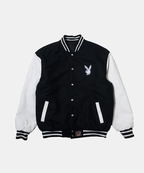 90's Playboy Reversible Varsity Jacket L