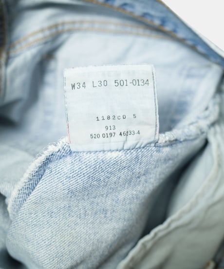 US Made 90's Levi's Crashed 501 34x30