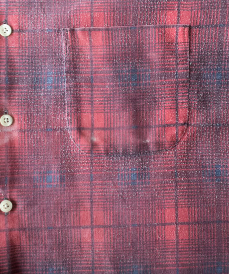 60-70's Sears Printed Flannel Shirts Boro M