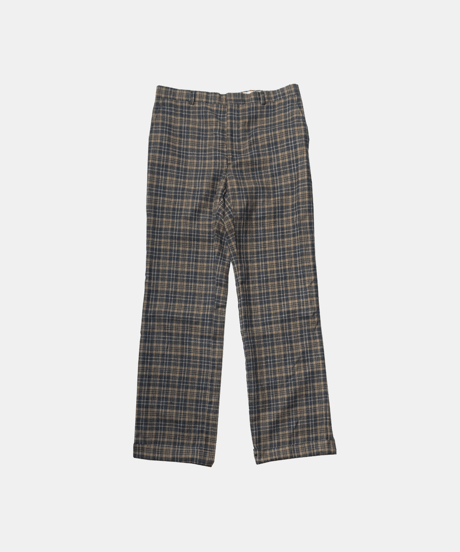 70's Majer Slacks Pure Wool Check Slacks 34×32?