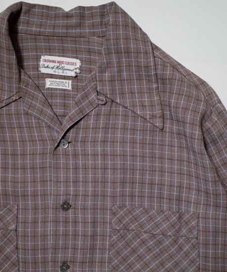 70's Duke of Hollywood O/C Rayon Shirts L
