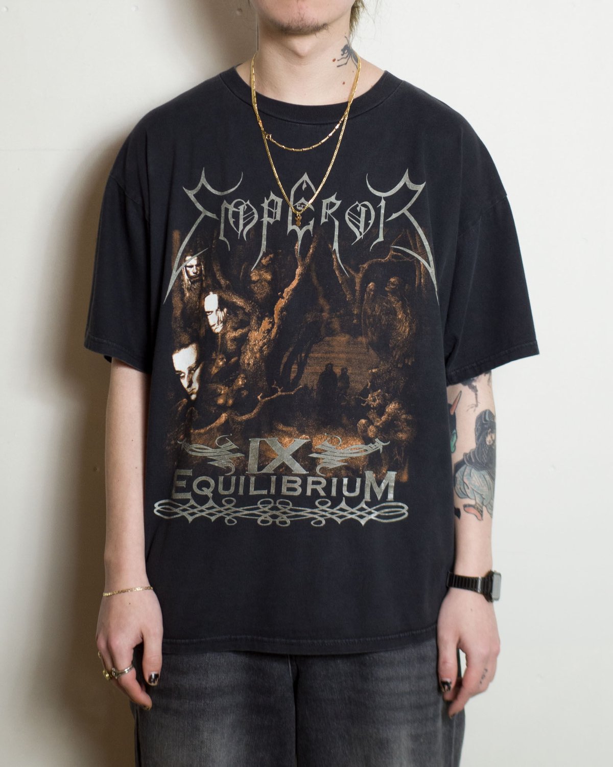 ع*ر様 激レア 90s EMPEROR L/S T-shirt L t ع*ر様 激レア 90s EMPEROR L/S T-shirt METAL t