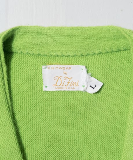 60's Di Fini Acrylic Cardigan L