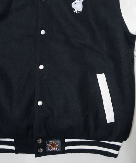 90's Playboy Reversible Varsity Jacket L