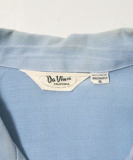 60's Da Vinci Rayon Shirts XL