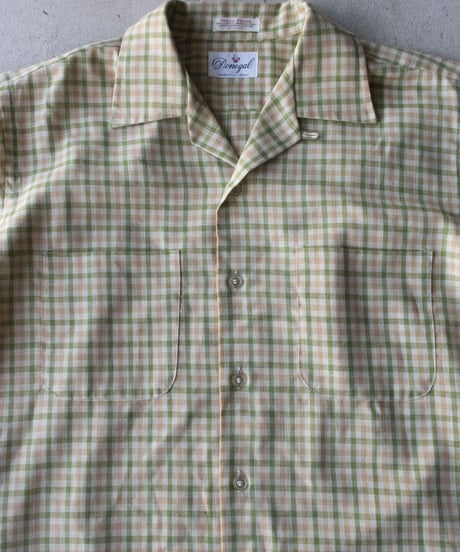 60-70's Donegal Check OC Shirts M