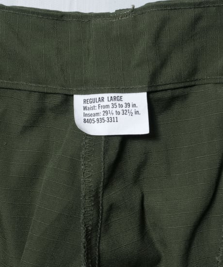 Deadstock 68's US ARMY Jungle Fatigue 6Pockets Pants L-R