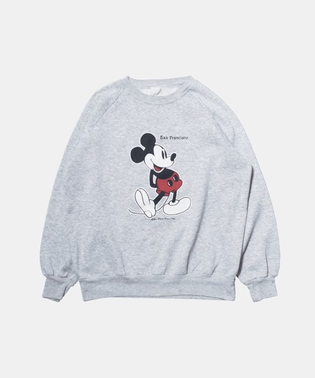 80-90's Walt Disney Production "Mickey Mouse" Crewneck Sweatshirts
