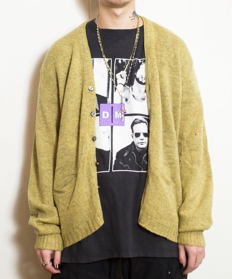 70-80's Unknown Lambs Wool Cardigan L