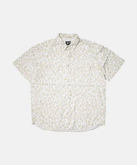 Stussy Polkadot Leopard Patterned S/S Shirts XL