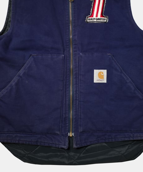 80's Carhartt Customized Duck Vest M