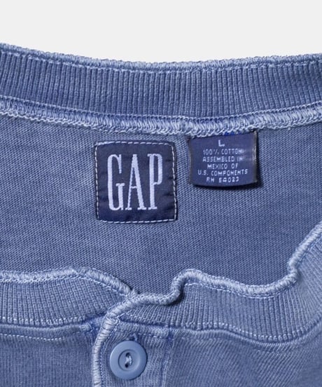 Old GAP S/S Henley Neck Tops L