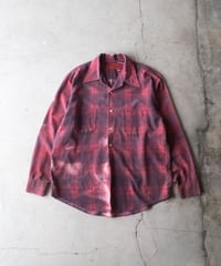 60-70's Sears Printed Flannel Shirts Boro M