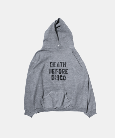 70-80's Russell Body Hoodie "Death Before Disco" XL