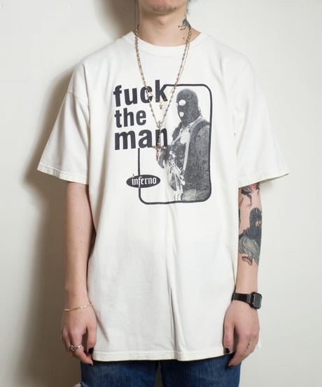 90's Inferno "Fuck the Man" S/S T-Shirts XL