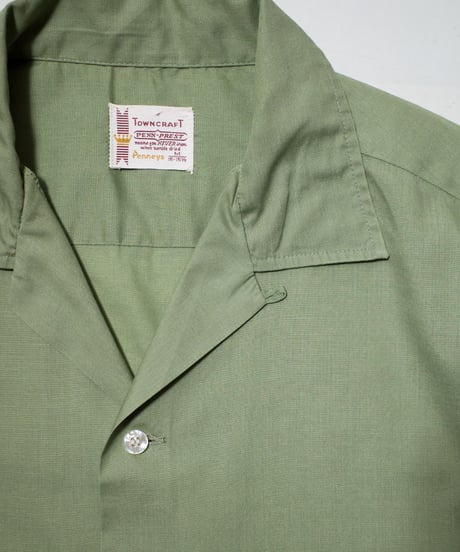 60-70's Towncraft O/C Cotton Poplin Shirts M