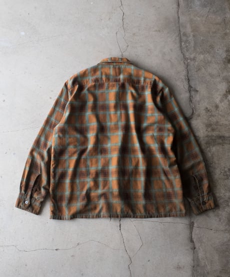 60-70's Penney's Towncraft Print Flannel Shirts L