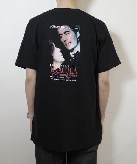Deadstock 90's The Hammer Collections "Dracula Prince of Darkness" S/S T-shirts XL