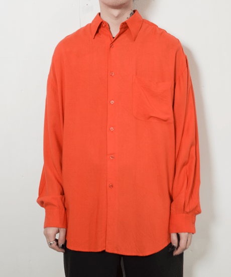 90's Free Fall L/S Rayon Shirts M